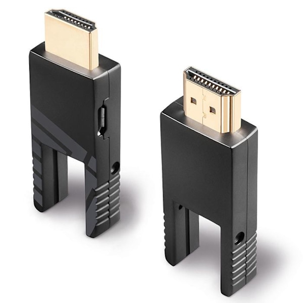 LINDY Mikro HDMI 2.0 Ultra HD hybrid fiber 4K 60Hz HDMI & DVI - 40m Svart