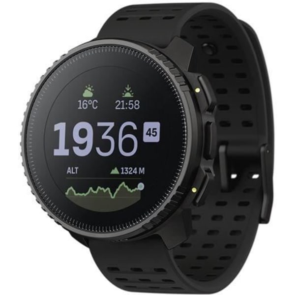 GPS sport ansluten klocka - ALTIMETER - SUUNTO - VERTICAL - All Black - Skärmdiameter 49 mm Svart