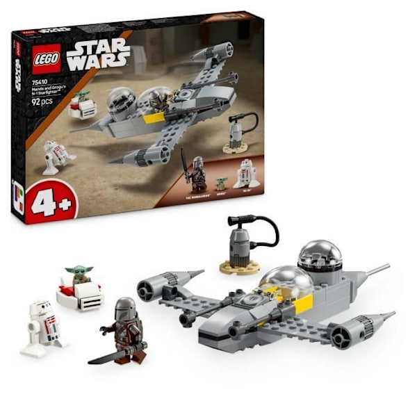 LEGO Star Wars: The Mandalorian 75410 Mando og Grogus N-1 jager - Spil fra 4 år