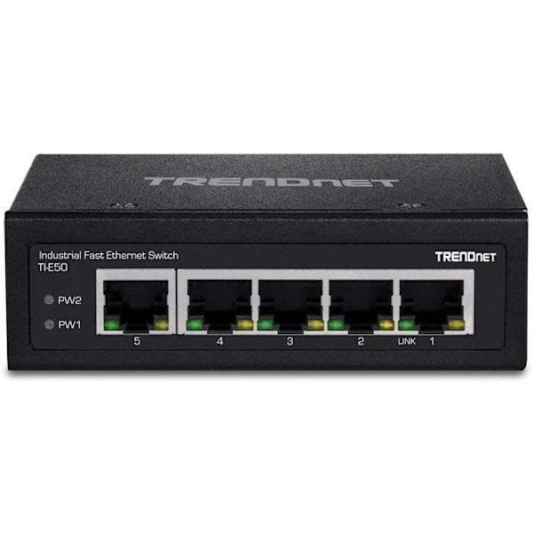 5-PORTAR IND.FAST ETH SWITCH DIN-RAIL 0,000000 Svart Svart