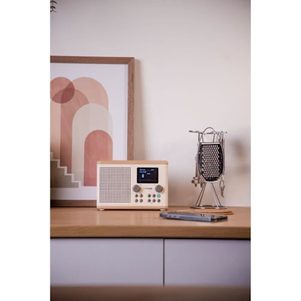 Digitalradio - PURE - Classic H4 - Bomull Vit/Ek Vit bomull/ek