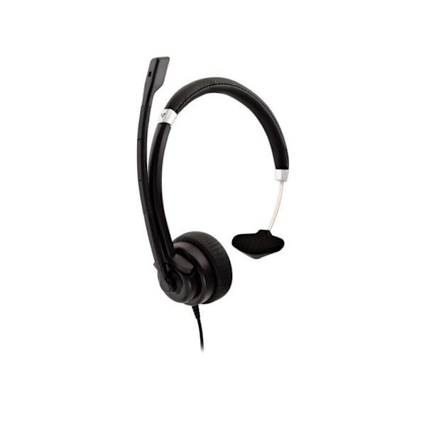 V7 Deluxe 3,5 mm mono headset med mikrofon (DELUXE MONO HEADSET M/MIC - Deluxe Mono Headset) - 0662919106961