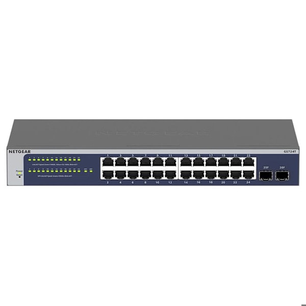 NETGEAR Nimi: GS724T 24 Portti G Sininen, Harmaa