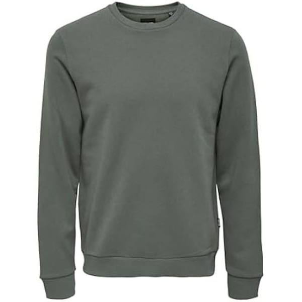 Huppari - ONLY & SONS - Onsceres Life - Pitkät hihat - Pyöreä kaula-aukko - Väri Castor Gray Castor Gray jag