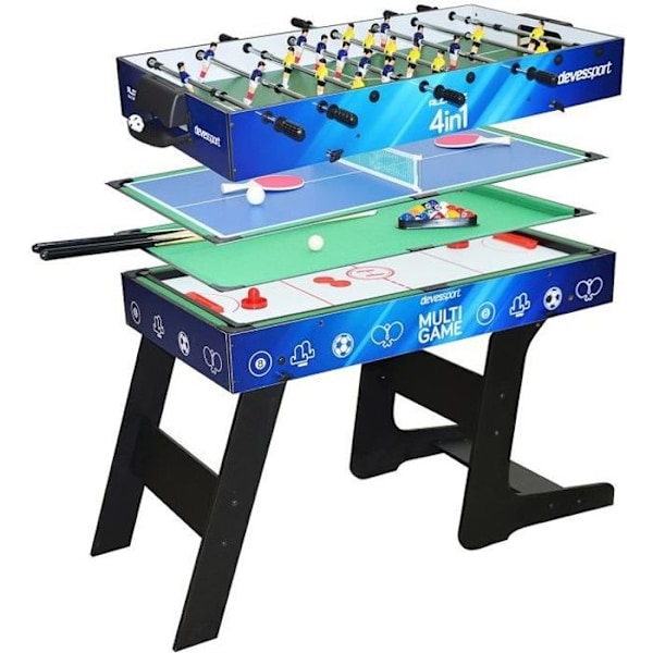 DEVESSPORT - 4 i 1 sportsarena multispil Blå ; Svart