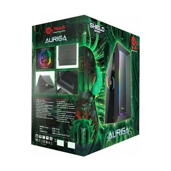 Talius AURIGA semi-tower ATX taske Sort