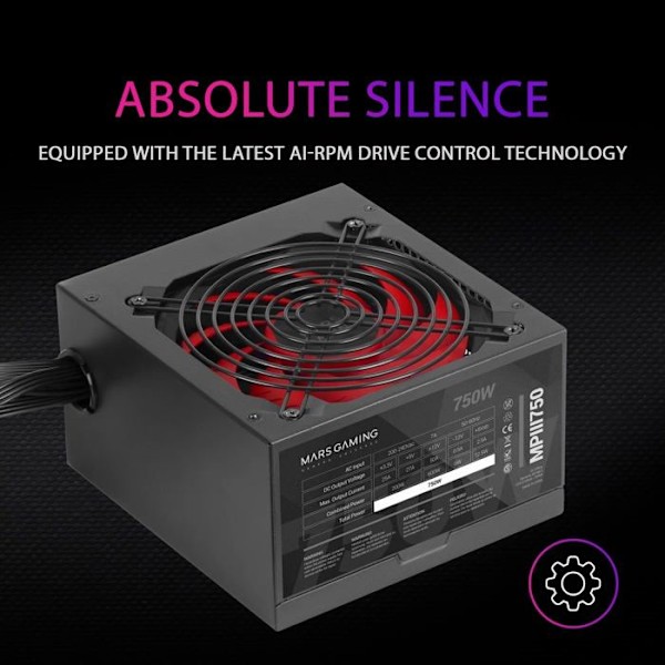 Mars Gaming MPIII750 750W Strømforsyning 750 W