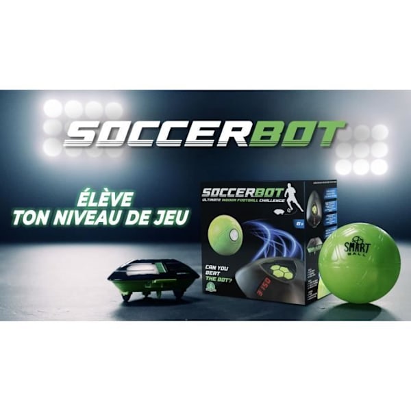 Fodboldtrænerrobot - GIOCHI PREZIOSI - Smart Ball Soccer Bot - Solo eller multiplayer - Fra 6 år - MR100