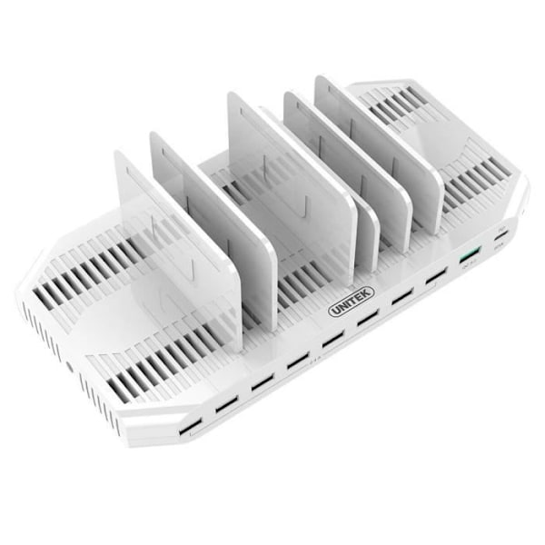 UNITEK USB OPLADERSTATION MED 10 PORTS - USB OPPLADER MED ACCESSSATION