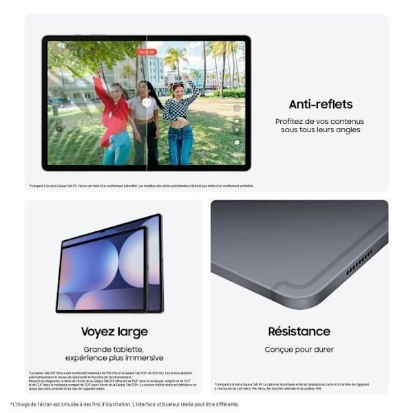 SAMSUNG Galaxy Tab S10+ 12,4" 5G 256 GB Grå