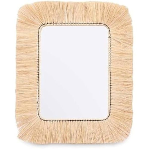 Gift Decor Seinäpeili Ruskea Lasi Ruoho 77 x 67 x 3 cm mångfärgad