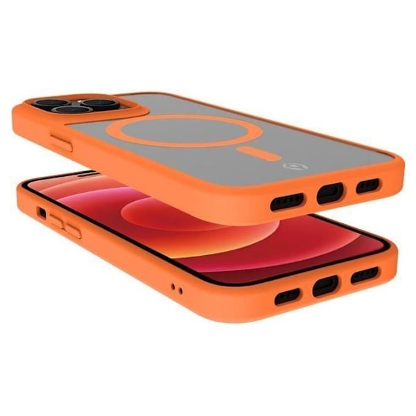Skyddsskal - COVER MAG - IPH14 PRO - Transparent - Orange - Unisex Transparent