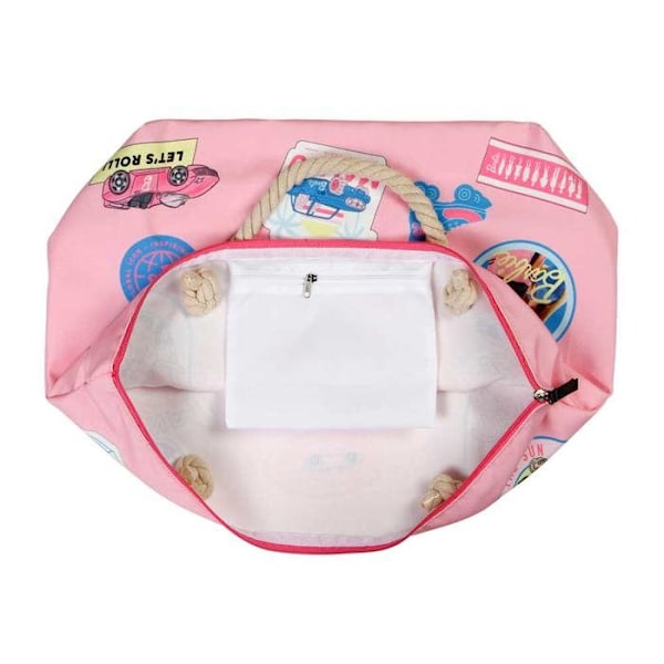 Strandtaske Sol - Barbie Malibu - Rosa - One Size Rosa