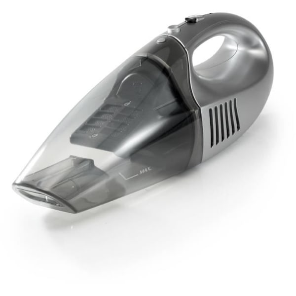 TRISTAR KR-2156 - Krummefanger 7,2 V - Tør og våd sugning - Fastgørelse med børste og en anden til væskesugning Sølv, Transparent