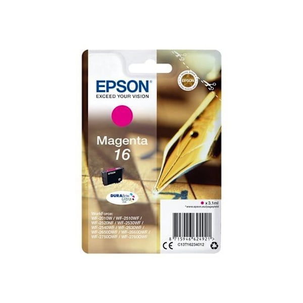 EPSON T1623 Magenta blækpatron - Fyldepen (C13T16234012)