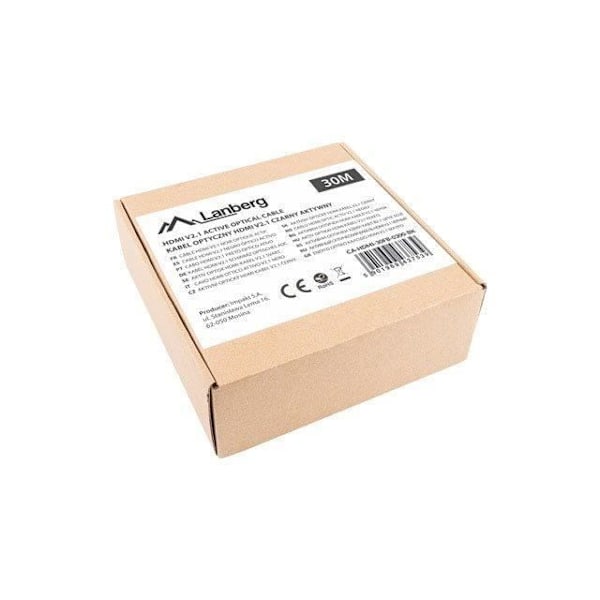Lanberg HDMI-KAAPELI M/M V2.1 30M 8K OPTICAL AOC - CA-HDMI-30FB-0300-BK
