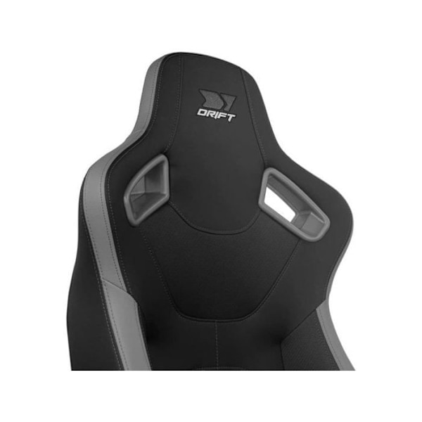 DRIFT GAMING Chair DR600 -DR600BGRAY - Professionell spelstol, konstläder, 4D armstöd, klass 4 kolv, mekanism Grå