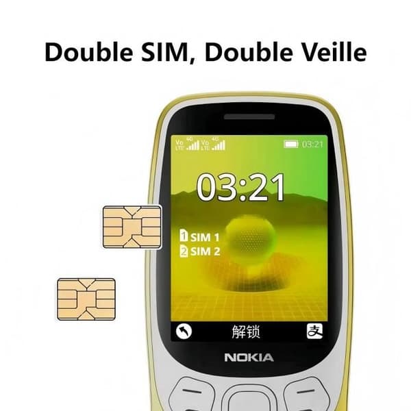 Nokia 3210 4G Mobil LCD 5.5" 64MB RAM 64MB Flash Bluetooth och 1450mAh batteri Grå