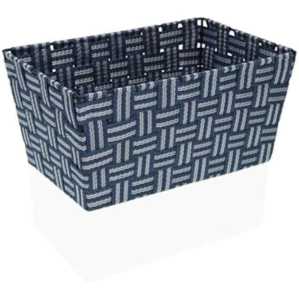 Tekstilkurv - VERSA - Flerfarvet - 31,5 x 21,5 x 16,5 cm - Tilbehør til vaskerum Flerfärgad