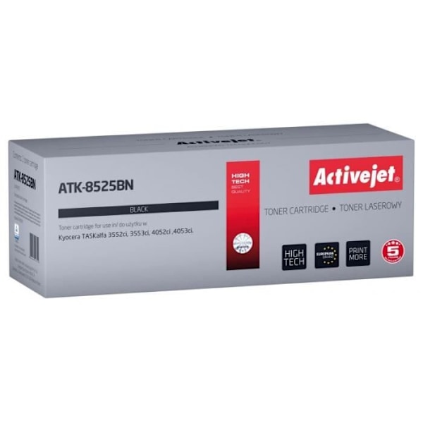 Activejet Tonerpatron ATK-8525BN til Kyocera-printere Erstatning for Kyocera TK-8525K Suprême 30000 sider sort