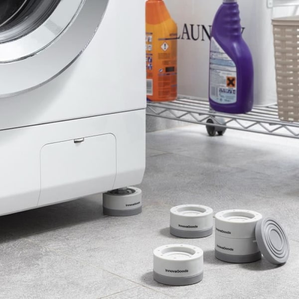 Novib InnovaGoods stabelbare anti-vibrationsfødder sæt 4 enheder