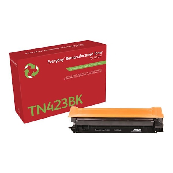 Sortiment af sort XL-toner - XEROX - TN-423BK - 6500 sider - Kompatibel med Brother - Laser