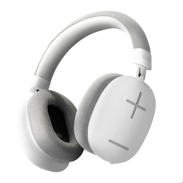 T’NB Bounce Max - Trådløs Circumaural Hovedtelefon Ny Version, Komfortabel og Omfattende, med Bluetooth-forbindelse - Hvid
