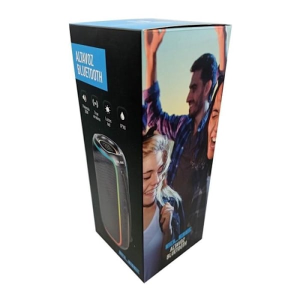 Bærbar højttaler - ELBE - ALTN12TWS - 20W - Bluetooth - Sort Svart