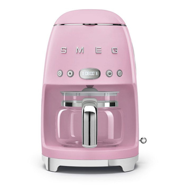 Filterkaffebryggare - SMEG - DCF02PKEU - Rosé - 10 koppar - Programmerbar