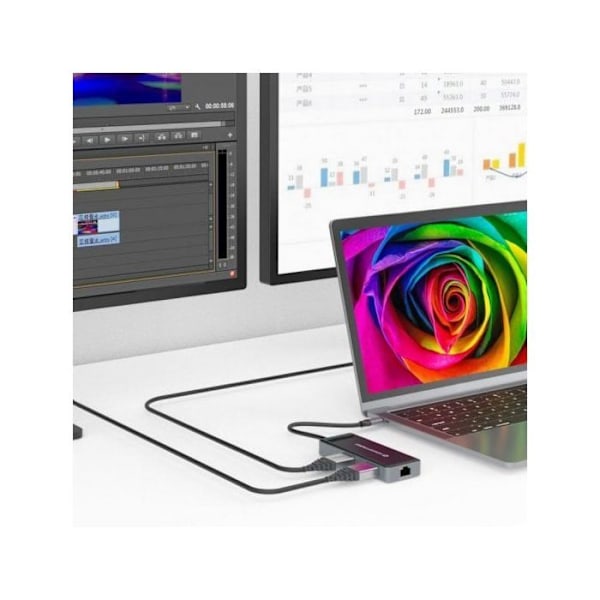 CONCEPTRONIC DONN14G 7 IN 1 -TELAKKOUSB 3.2 GEN 1