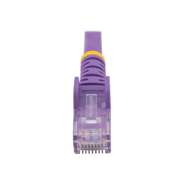 STARTECH Hookless Cat6 UTP -verkkokaapeli - 10 m violetti - Anti-Snag RJ45 Ethernet-johto - Patch-kaapeli