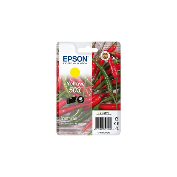 Tonerpatron - Epson - 503 - Gul och Svart - Original - 165 sidor - 3,3 ml