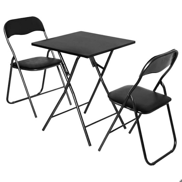 Sort klapbord Svart