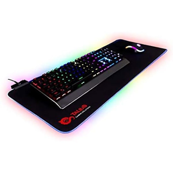 Spillemåtte - TALIUS - XXL Tatami - RGB baggrundsbelyst - Skridsikker - 12 lystilstande RGB