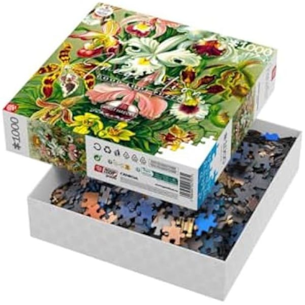 Pussel - BRA BYTE - Ernst Haeckel - 1000 bitar - Flerfärgad - Konstsamling - Canvas finish Flerfärgad