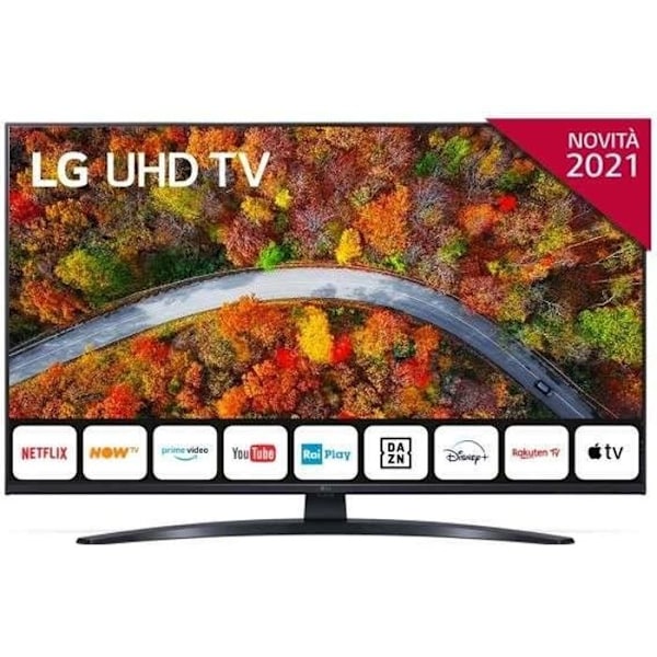 LG 43UP81006LR 43" 4K Ultra HD LED Wi-Fi Android TV Sort