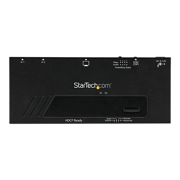 STARTECH 2-Port HDMI Video Switch med Auto-Priority Switching - 1080p