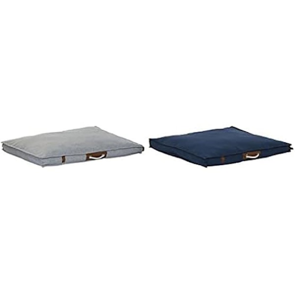 Säng för husdjur - DKD Heminredning - Standard - Blå och Grå - 68x88x10 cm - Rektangulär Blågrå