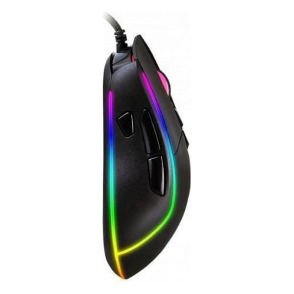 Souris Gaming med LED CoolBox DG-MOU019-RGB RGB 6400 dpi 30 ips Sorte