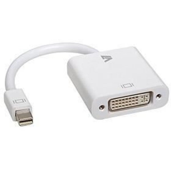 V7 CBL-MD1WHT-5E Videokabel - Mini DisplayPort til DVI-D - 17 cm - Hvid