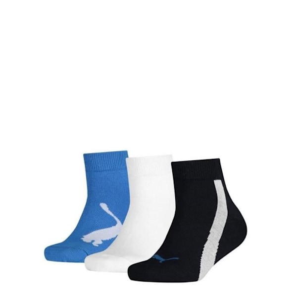 Puma unisex strumpor - enkla, förpackning om 3 Blå/vit/svart 23