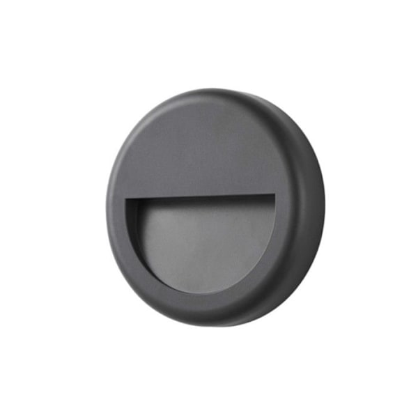 LED vägglampa 6W 70 lumen 4000K dagsljus IP65 - EDM - Svart