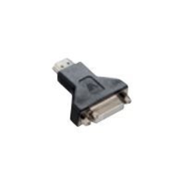V7 videoadapter - 1 x HDMI han digital audio/video - 1 x DVI-D hun digital video - sort