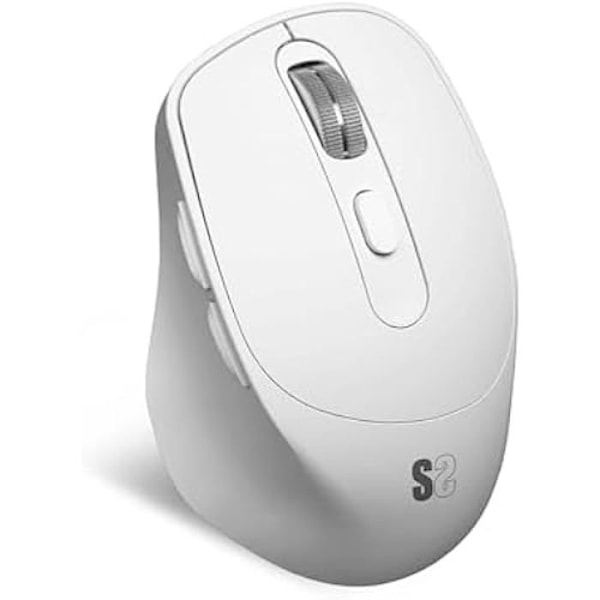Datormus - SUBBLIM - Comfort Ergo Dual - Tumstöd - Tyst klick - Uppladdningsbart batteri