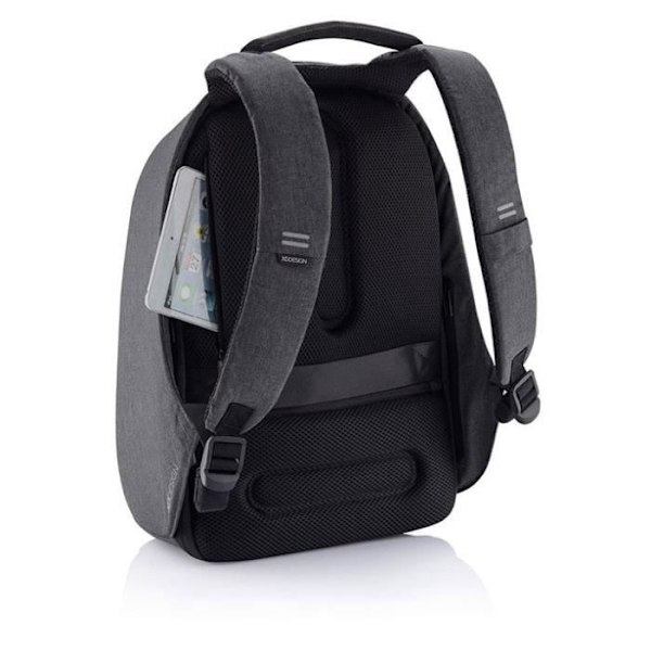 Ansluten ryggsäck - XD Design - Bobby Hero Regular - Svart - Stöldskydd - 15,6 tum Svart