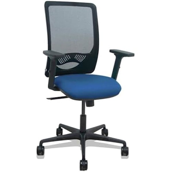 Kontorsstol - PIQUERAS Y CRESPO - Modell Brazos - Ergonomisk - 2D armstöd - Svart mesh ryggstöd Svart