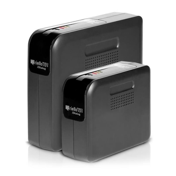 Ulko- UPS RIELLO IDG 400 - 400 VA - 240W - 4 pistoketta - Musta musta