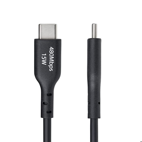 USB-A til USB-C Ladekabel - STARTECH.COM - 1m - 3A - USB 2.0 - Sort