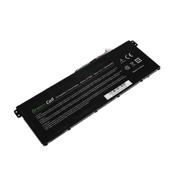 Batteri - Green Cell - AC14B3K AC14B8K - 3000mAh - 15V - Kompatibel med Acer Aspire 5/7