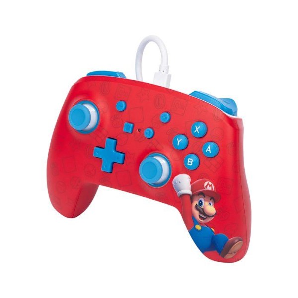 Manette Filaire Woo-hoo! Mario-Accessoar-SWITCH Röd